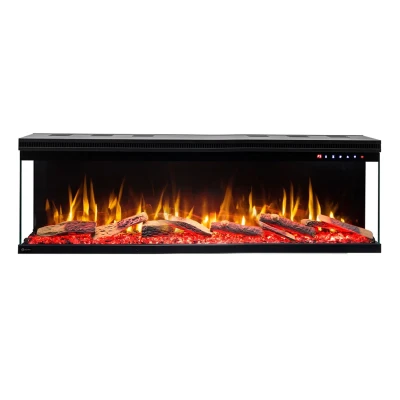 Aflamo Unique 127 cm Schwarz wandmontierter Elektrokamin